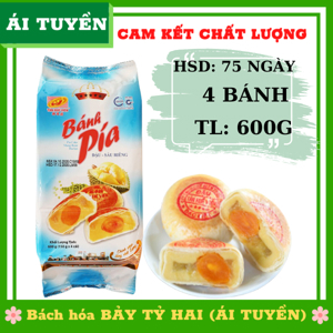 Bánh pía trứng muối-đậu xanh-sầu riêng-Tân Huê Viên