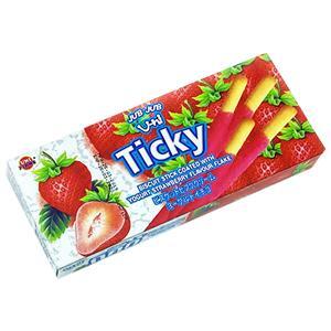 Bánh que dâu Ticky hộp 22g