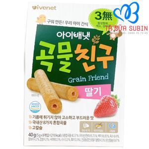 Bánh quế Ivenet Hàn Quốc vị dâu – 40g (9m+)