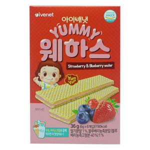 Bánh quế Ivenet Hàn Quốc vị dâu – 40g (9m+)