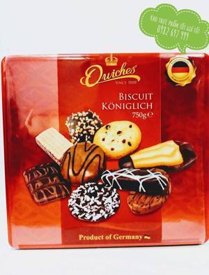 Bánh Quiches Biscuit Koniglich hộp sắt 750g