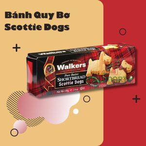 Bánh quy bơ Scottie Dogs hiệu Walkers 110g