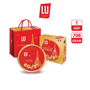 Bánh quy bơ thập cẩm LU hộp 708g