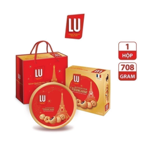 Bánh quy bơ thập cẩm LU hộp 708g