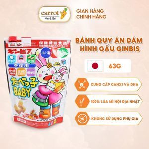 Bánh quy Ginbis bổ sung DHA - dạng gói 63g