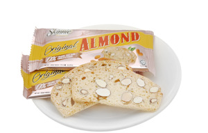 Bánh quy hạnh nhân Skinnie Biscotti Original Almond hộp 270g