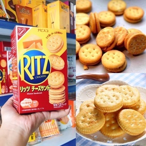 Bánh quy kẹp kem phô mai Ritz Crackers hộp 160g