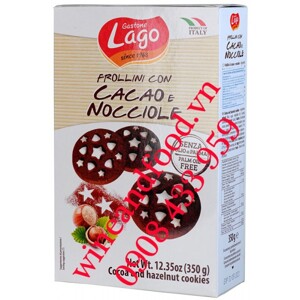 Bánh quy Lago Cacao hạt dẻ 350g