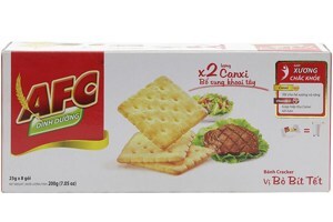 Bánh quy mặn vị bò bít tết AFC 200g (8 gói)