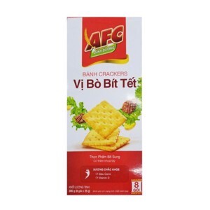 Bánh quy mặn vị bò bít tết AFC 200g (8 gói)