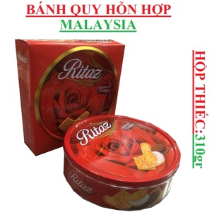 Bánh quy Ritaz hộp thiếc 340gram