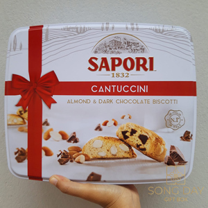 Bánh quy sôcôla giòn Cantuccini hiệu Sapori – 350g