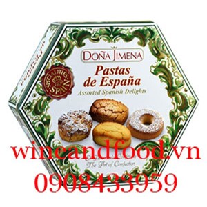 Bánh quy tổng hợp Dona Jimena – 300g hộp thiếc