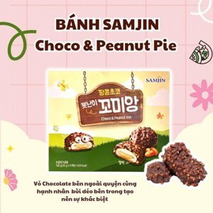 Bánh Samjin Choco & Peanut pie 360g