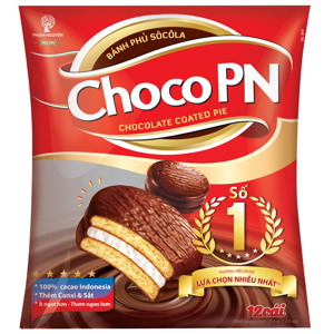 Bánh socola kem Choco PN hộp 216g (12 cái)