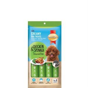 Bánh thưởng dạng kem cho chó gói 4 thanh creamy dog treats smartheart 60g