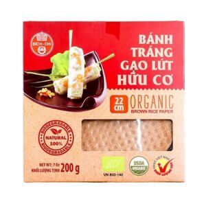 Bánh tráng gạo lứt hữu cơ Bích Chi - hộp 200g, 22cm