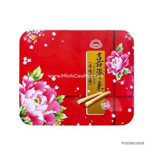 Bánh trứng cuộn vị mè Serena hộp thiếc 384g