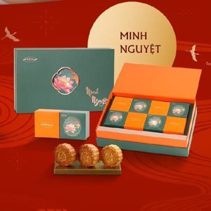 Bánh trung thu cao cấp Minh Nguyệt Bibica hộp 6 cái x 150g