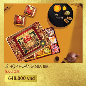 Bánh trung thu Đại Phát Lễ hộp hoàng gia 880