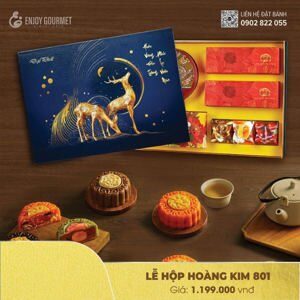 Bánh trung thu Đại Phát Lễ hộp hoàng kim 801