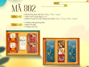 Bánh trung thu Đại Phát Lễ Hộp Hoàng Kim 802