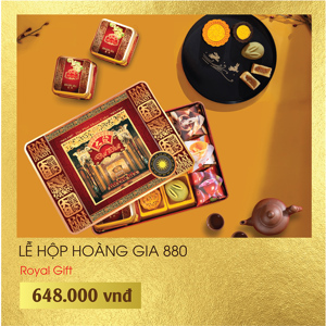 Bánh trung thu Đại Phát Lễ hộp hoàng gia 880