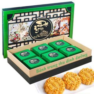 Bánh trung thu Bibica Dạ Nguyệt Đoàn Viên - hộp 6 cái x 80g