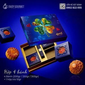 Bánh trung thu Givral Combo Sum Vầy 2 - Hộp 4 Bánh 200gr