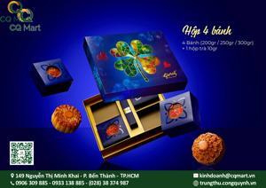 Bánh trung thu Givral Combo Sum Vầy 2 - Hộp 4 Bánh 200gr