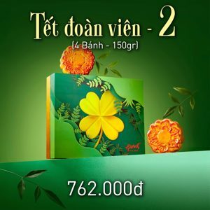 Bánh trung thu Givral Combo Tết đoàn viên 2 - 150gr, 1 trứng, 4 bánh