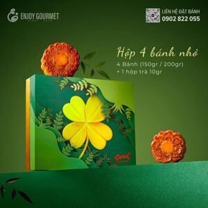 Bánh trung thu Givral Combo Tết đoàn viên 1 - Hộp 4 bánh 150gr