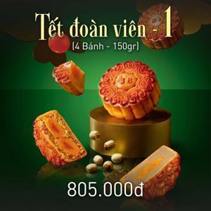 Bánh trung thu Givral Combo Tết đoàn viên 1 - Hộp 4 bánh 150gr