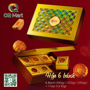 Bánh trung thu Givral Combo Trăng yêu Thương 1 - Hộp 6 bánh 150g