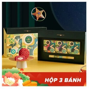 Bánh trung thu Hữu Nghị hộp Momiji Tam Quý - 3 bánh