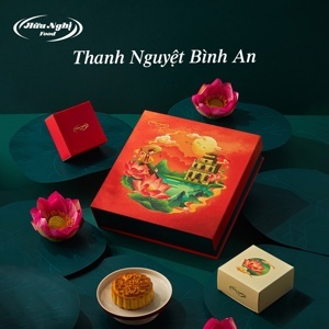 Bánh trung thu Hữu Nghị hộp Thanh Nguyệt Bình An - 4 bánh