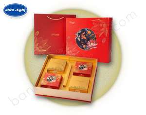 Bánh trung thu Hữu Nghị hộp Thanh Nguyệt Tinh Khôi - 4 bánh