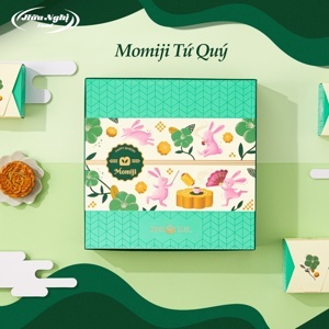 Bánh trung thu Hữu Nghị hộp Momiji Tứ Quý - 4 bánh