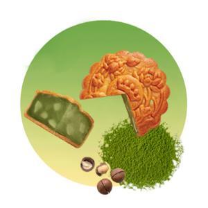 Bánh trung thu Kinh Đô Trà xanh Hạt Macadamia