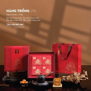 Bánh trung thu Madame Hương 2022 hộp Hàng Trống Phố - 4 bánh