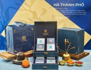 Bánh trung thu Madame Hương 2022 hộp Hà Thành - 5 bánh