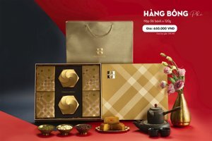 Bánh trung thu Madame Hương 2022 hộp Hàng Bông Phố - 6 bánh