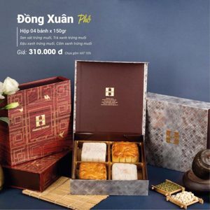 Bánh trung thu Madame Hương - Đồng Xuân Phố (hộp 4 bánh x 150gr)