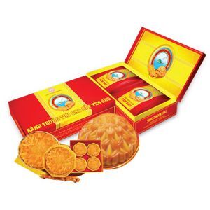 Bánh trung thu Yến Sào hộp 2 bánh x 200gr ( 1 thập cẩm, 1 nhân mềm)