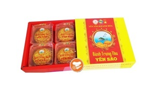 Bánh trung thu Yến Sào hộp 4 bánh x 120gr (2TC - 2M)