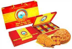 Bánh trung thu Yến Sào nhân mềm hộp 6 bánh x 200gr ( 3TC - 3M)