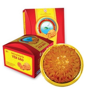 Bánh trung thu Yến Sào nhân mềm hộp 1 bánh x 200gr