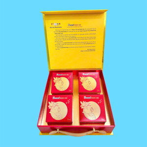 Bánh trung thu Yến Sào thập cẩm hộp 4 bánh x 120gr