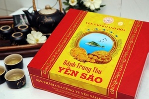 Bánh trung thu Yến Sào thập cẩm hộp 1 bánh x 120gr