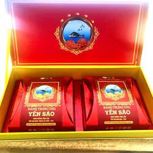 Bánh trung thu Yến Sào thập cẩm hộp 2 bánh x 200gr